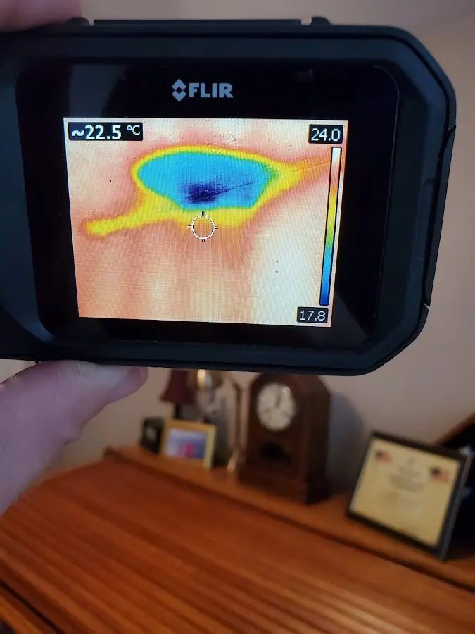 Thermal imaging inspection for water damage in Calera